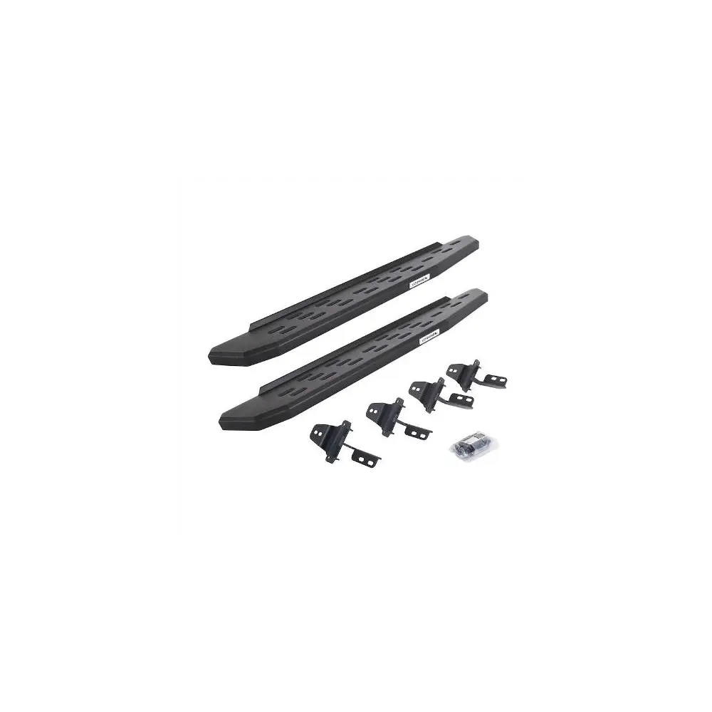 RB30 Running Boards w/ Mounting Bracket Kit - Black - GOR69692648T